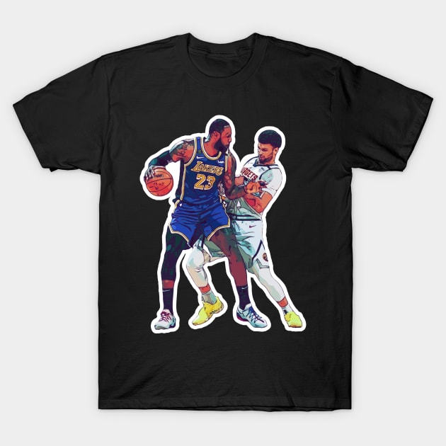 James vs Murray T-Shirt by Playful Creatives